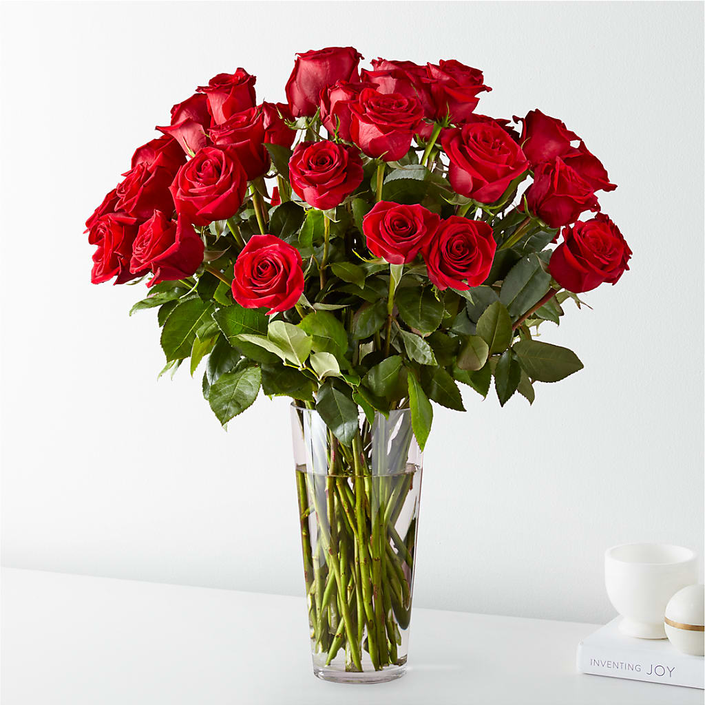 Long Stem Red Rose Bouquet – Depot Des Fleurs, Montreal PQ