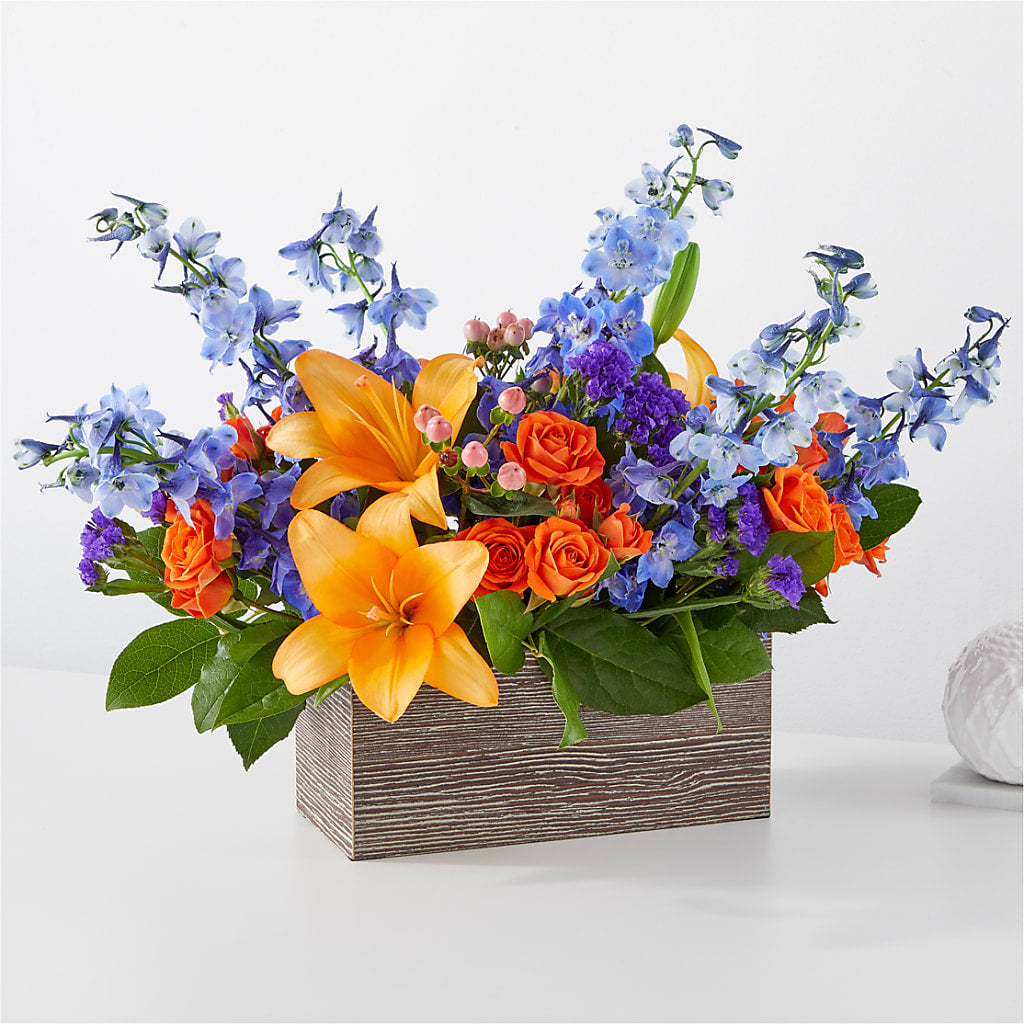 Radiant Citrus Box Bouquet – Depot Des Fleurs, Montreal PQ
