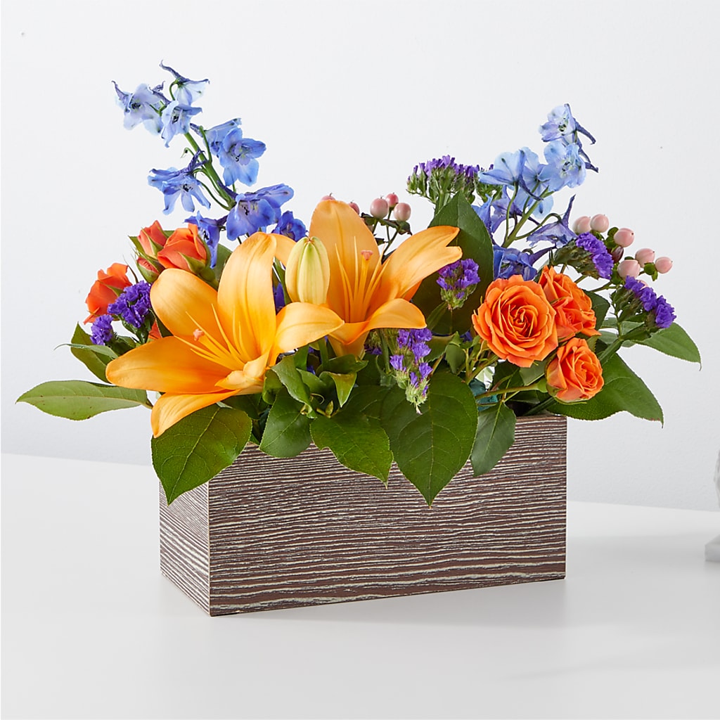 Radiant Citrus Box Bouquet – Depot Des Fleurs, Montreal PQ