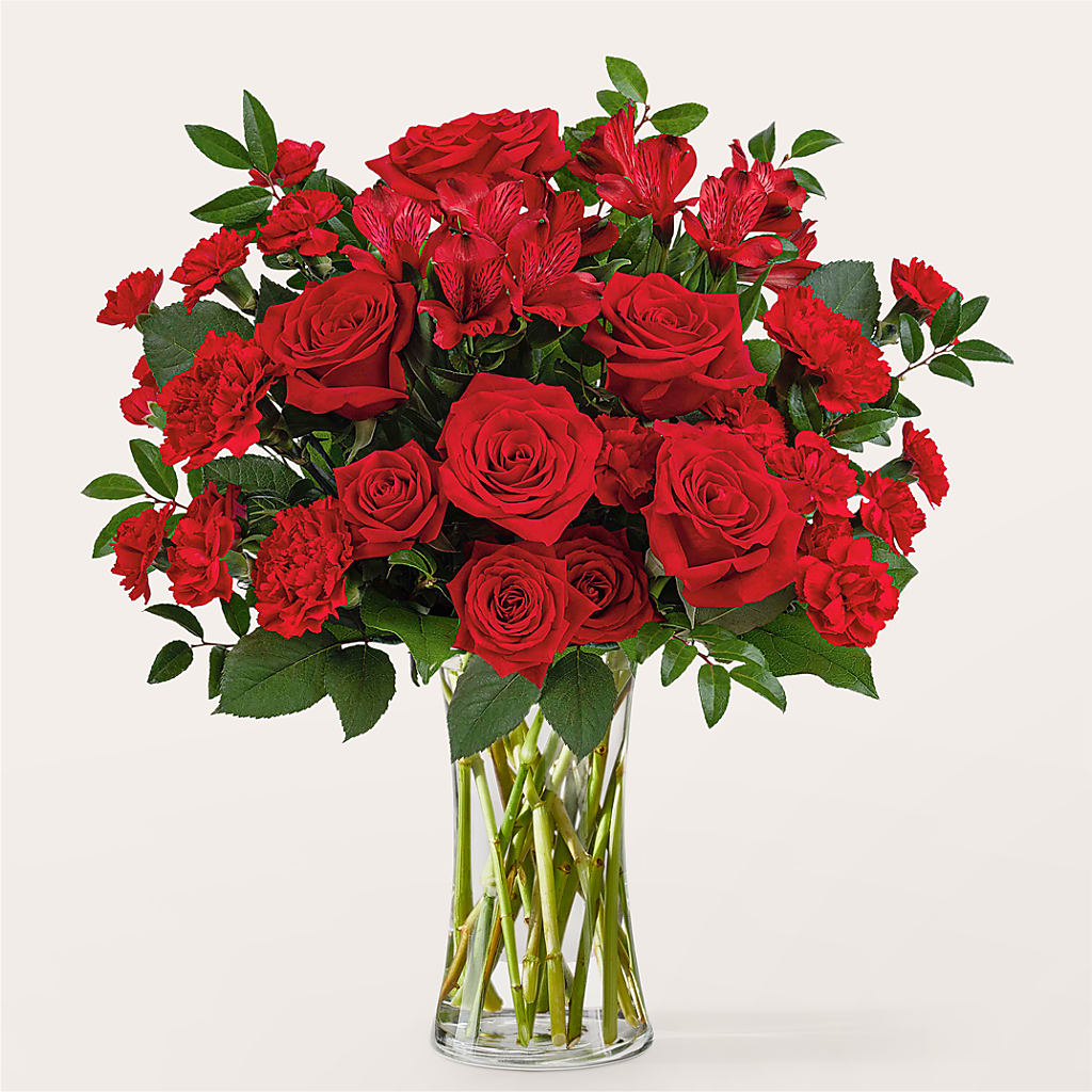 Brilliant Ruby Bouquet – Depot Des Fleurs, Montreal PQ