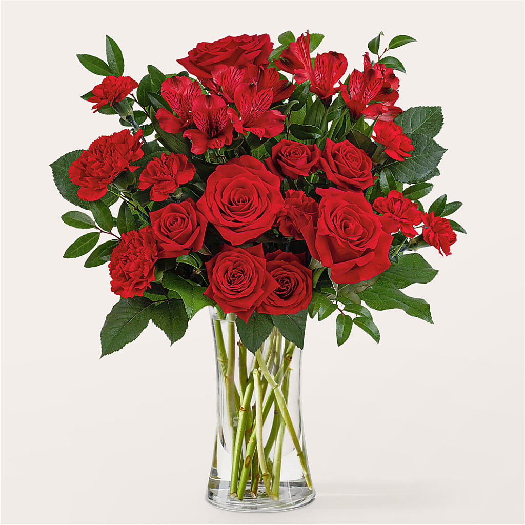 Brilliant Ruby Bouquet – Depot Des Fleurs, Montreal PQ