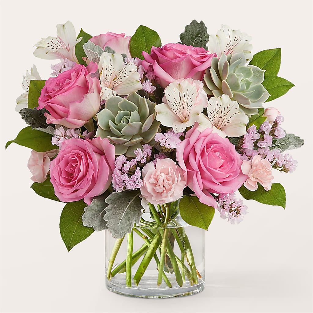 Dusty Rose Bouquet – Depot Des Fleurs, Montreal PQ