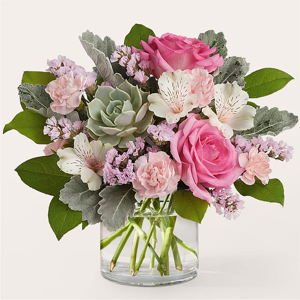 Dusty Rose Bouquet – Depot Des Fleurs, Montreal PQ