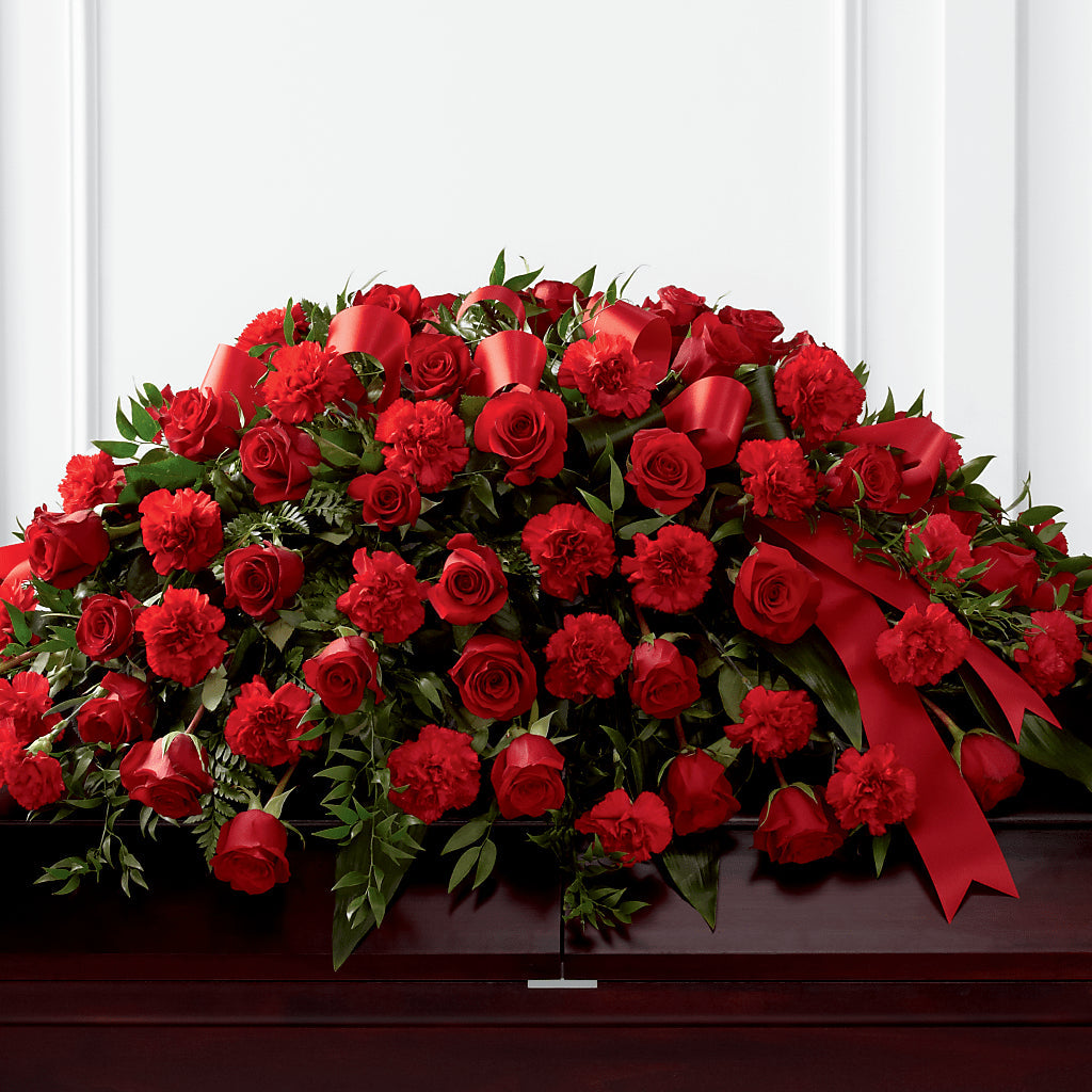 Tribute of Life Casket Spray – Depot Des Fleurs, Montreal PQ