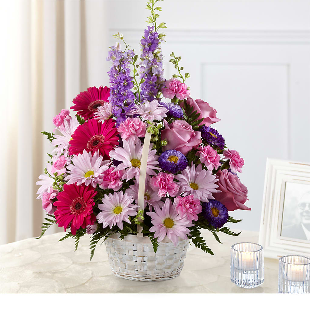 Pastel Peace Basket – Depot Des Fleurs, Montreal PQ