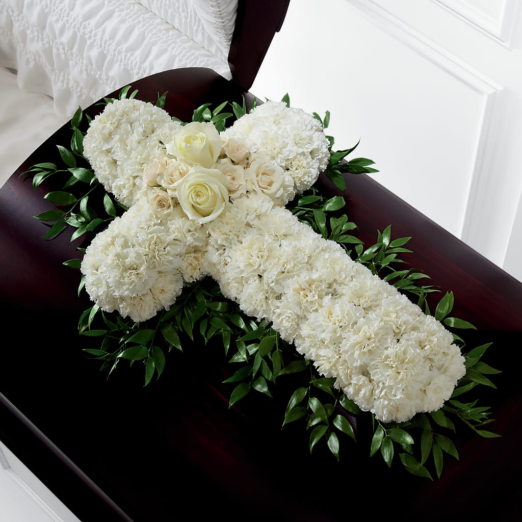 Peaceful Memories Casket Spray (Standard) – Depot Des Fleurs, Montreal PQ
