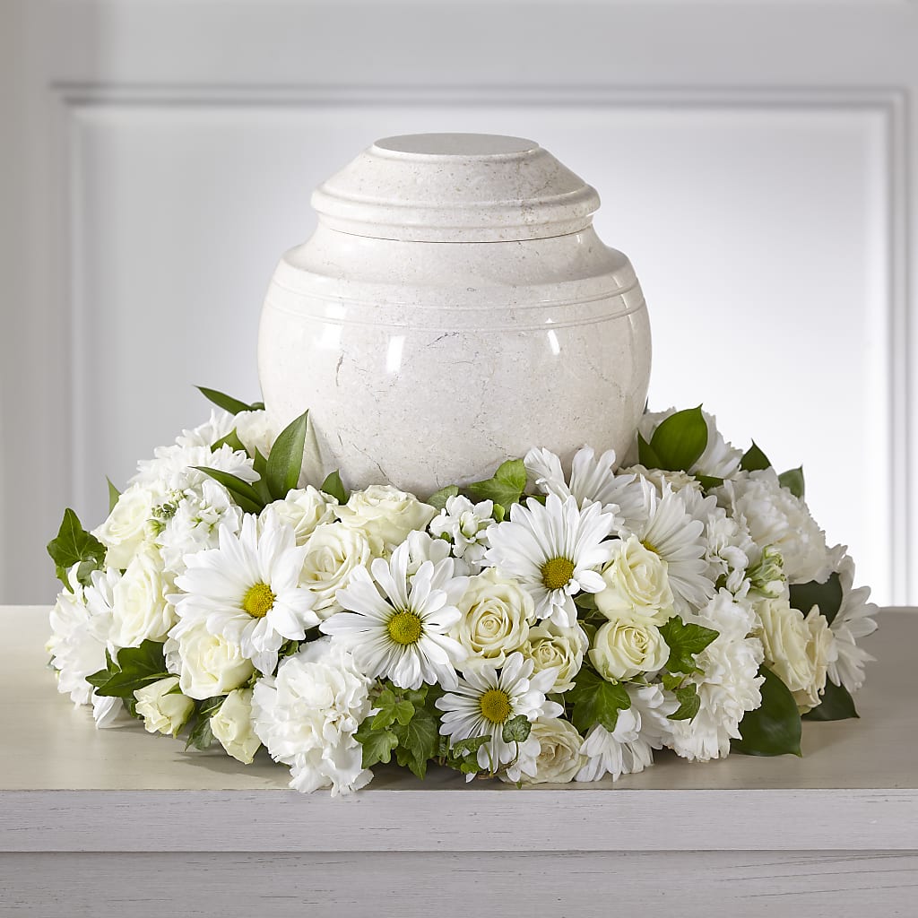 Ivory Gardens Cremation Adornment – Depot Des Fleurs, Montreal PQ