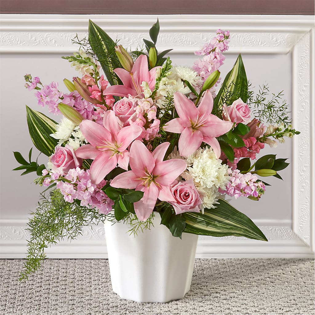 Simply Serene Floor Basket – Depot Des Fleurs, Montreal PQ
