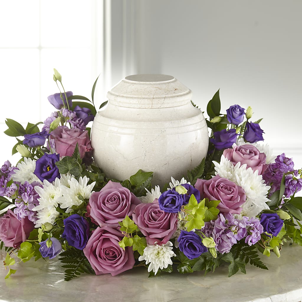 Blooming Sympathy Cremation Adornment – Depot Des Fleurs, Montreal PQ