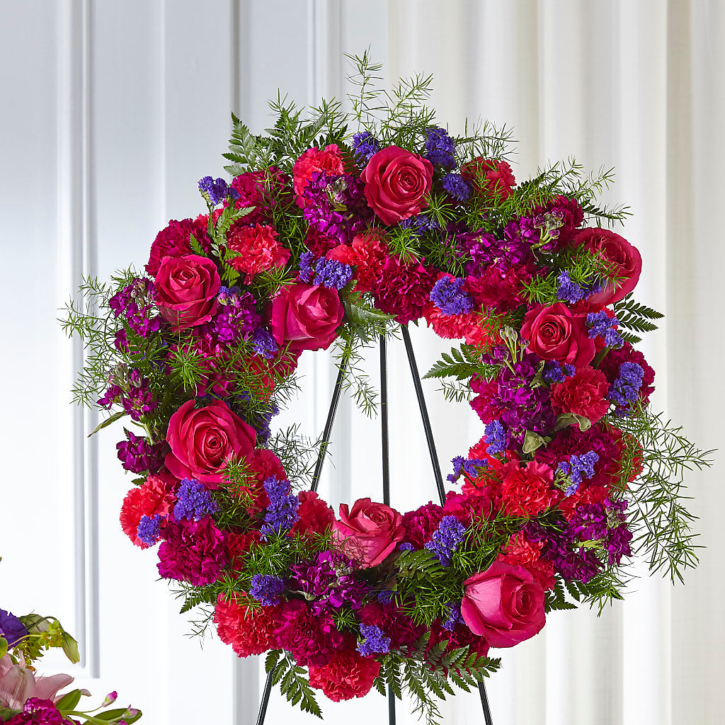 Calming Colors Wreath – Depot Des Fleurs, Montreal PQ