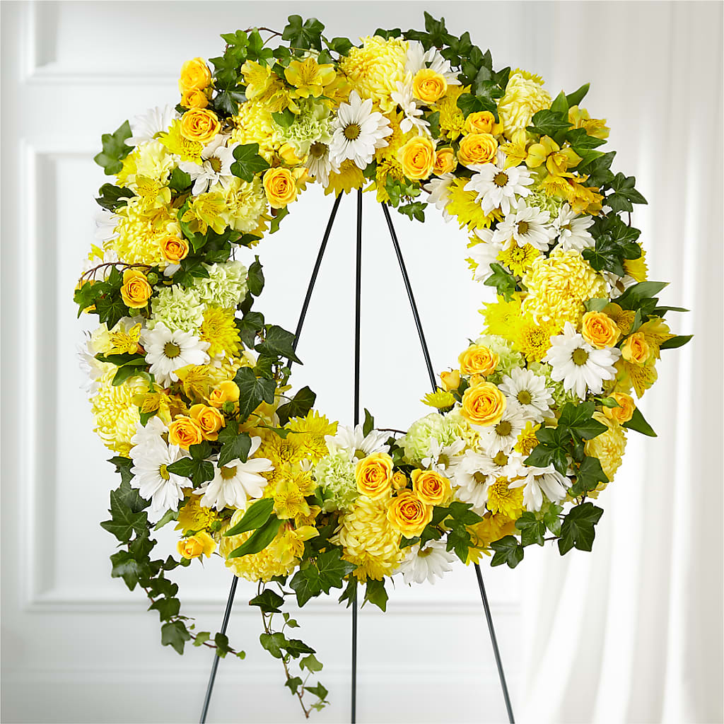 Golden Remembrance Wreath – Depot Des Fleurs, Montreal PQ
