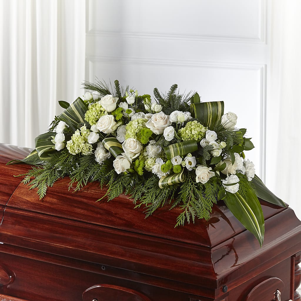 Hopeful Gesture Casket Spray – Depot Des Fleurs, Montreal PQ