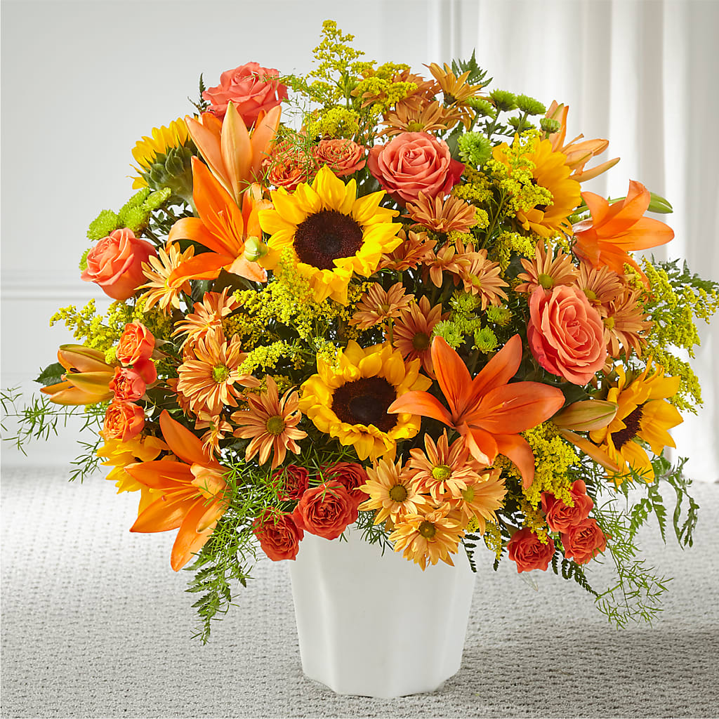 Harvest Thoughts Floor Basket – Depot Des Fleurs, Montreal PQ