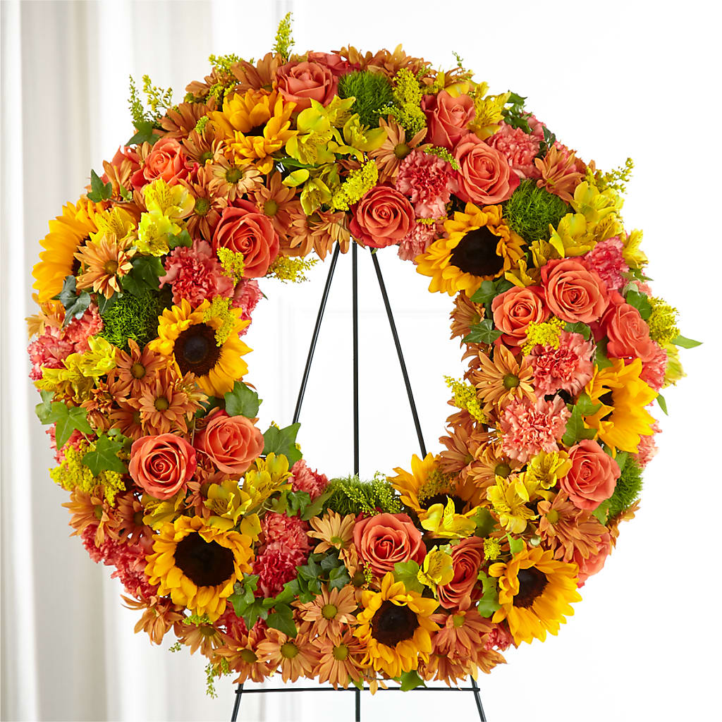 Autumnal Memories Wreath (Standard) – Depot Des Fleurs, Montreal PQ