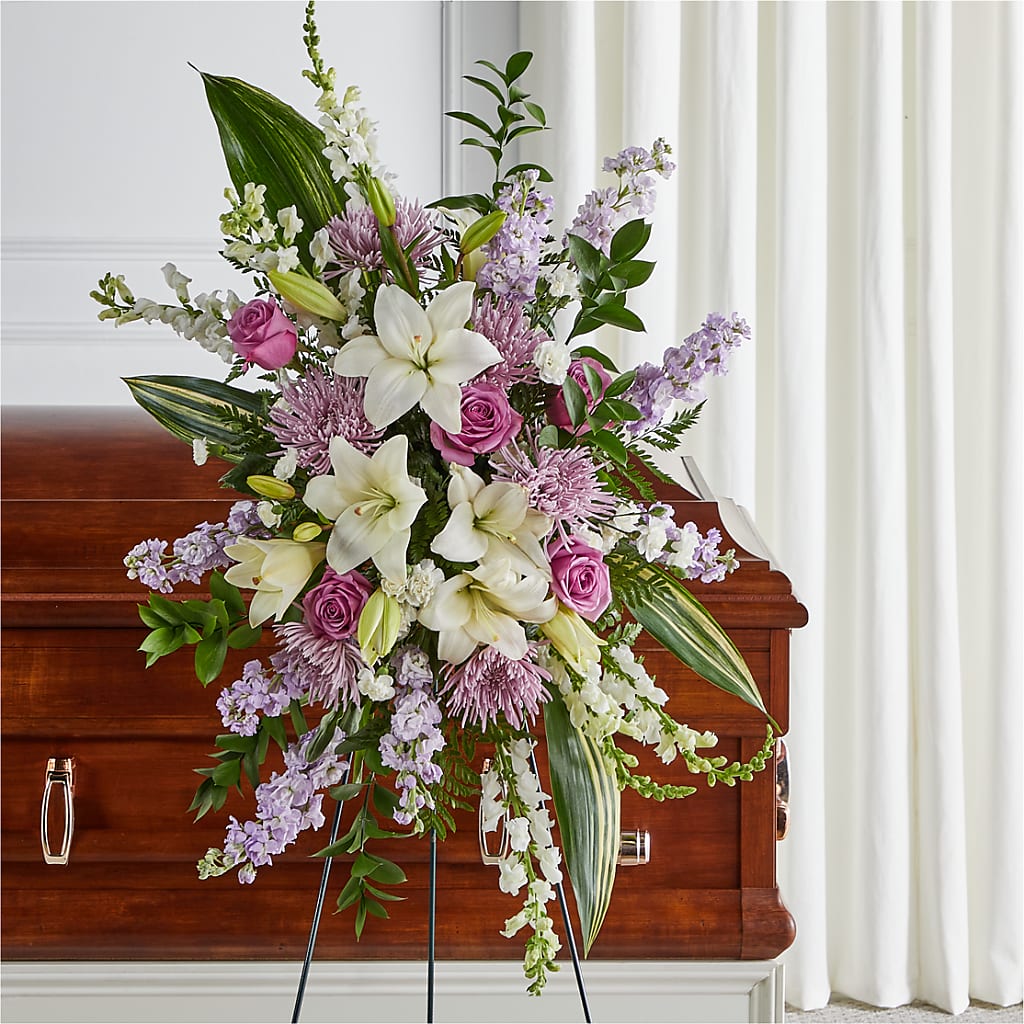 Grateful Hearts Standing Spray – Depot Des Fleurs, Montreal PQ