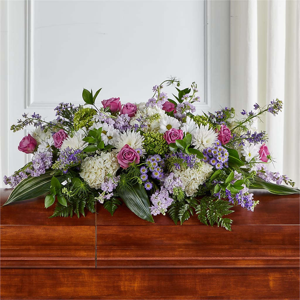 Meadows of Serenity Casket Spray – Depot Des Fleurs, Montreal PQ