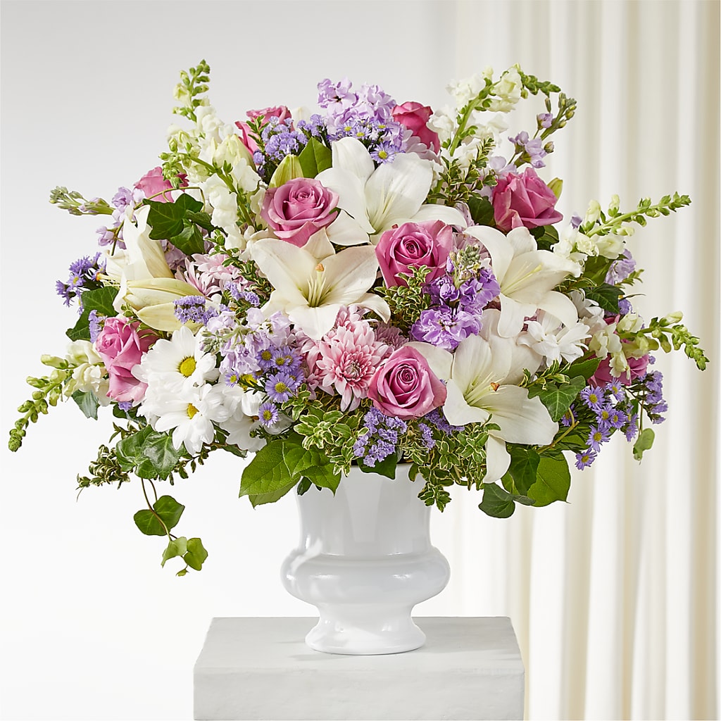 Remarkable Life Urn Arrangement – Depot Des Fleurs, Montreal PQ