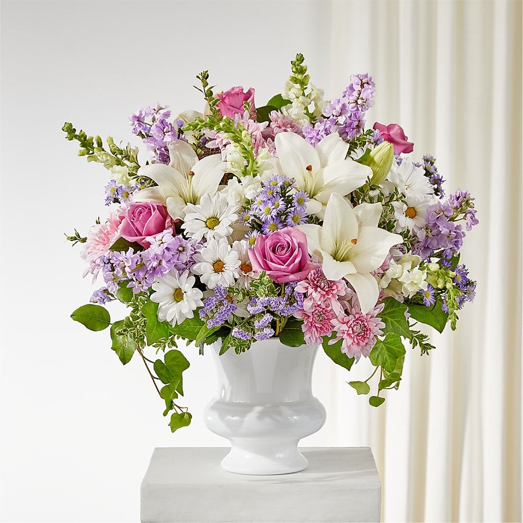 Remarkable Life Urn Arrangement – Depot Des Fleurs, Montreal PQ