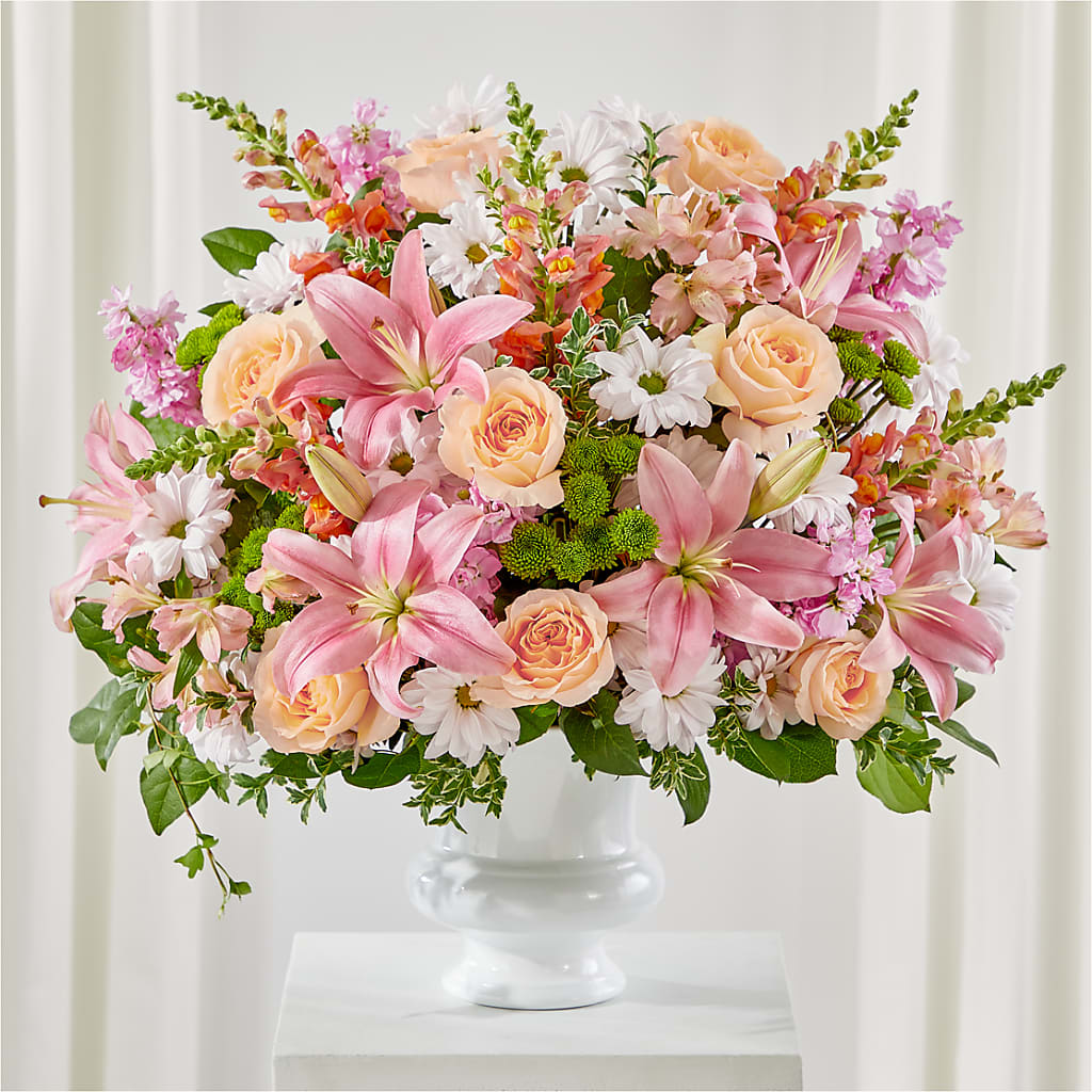 Heartfelt Gesture Urn Arrangement – Depot Des Fleurs, Montreal PQ