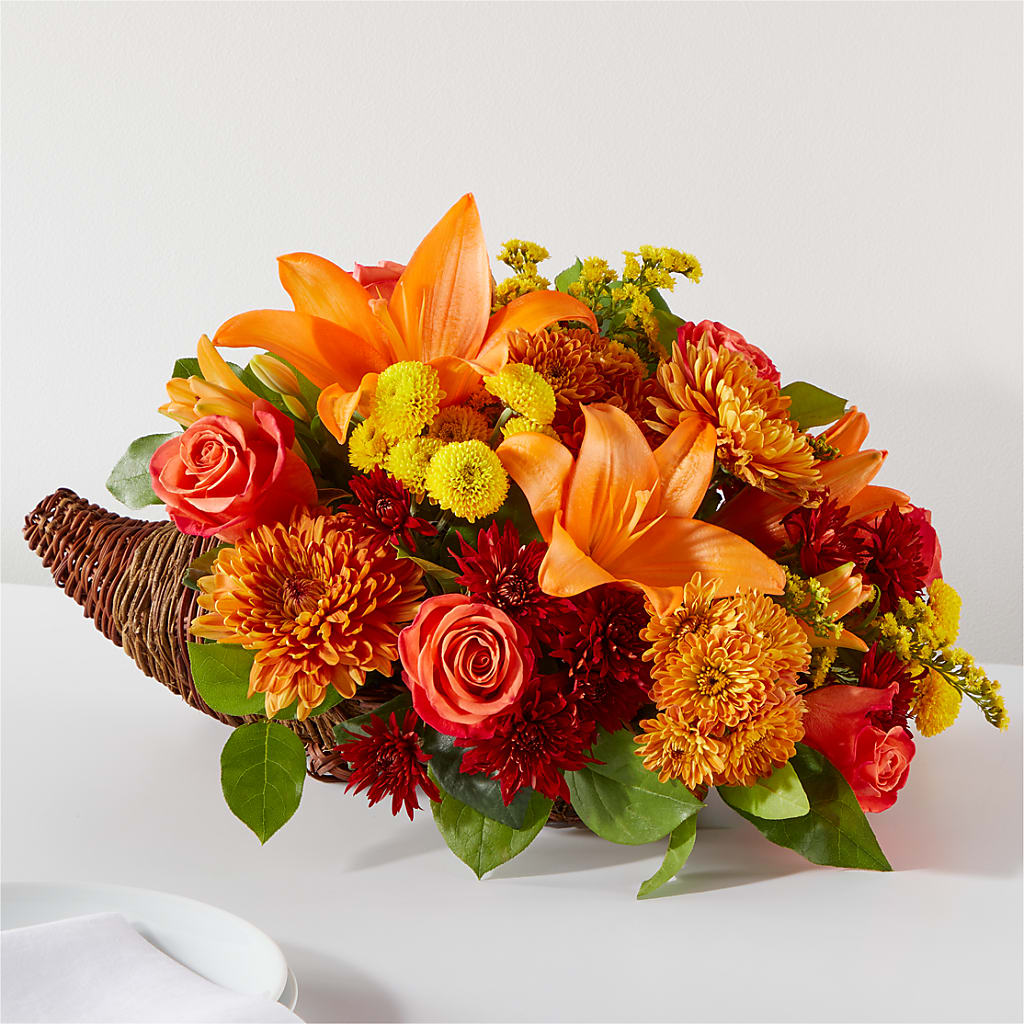 Bouquet of Blessings Cornucopia – Depot Des Fleurs, Montreal PQ