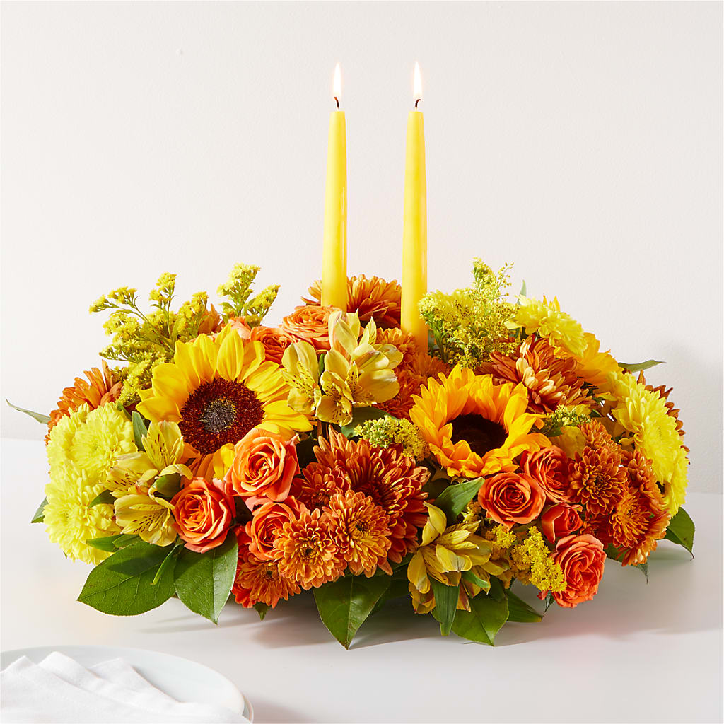 Autumn Harmony Centerpiece – Depot Des Fleurs, Montreal PQ
