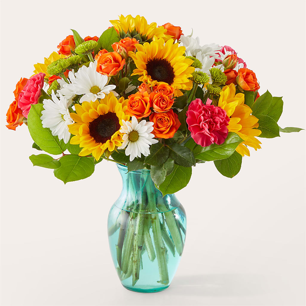 Sun-drenched Blooms Bouquet – Depot Des Fleurs, Montreal PQ