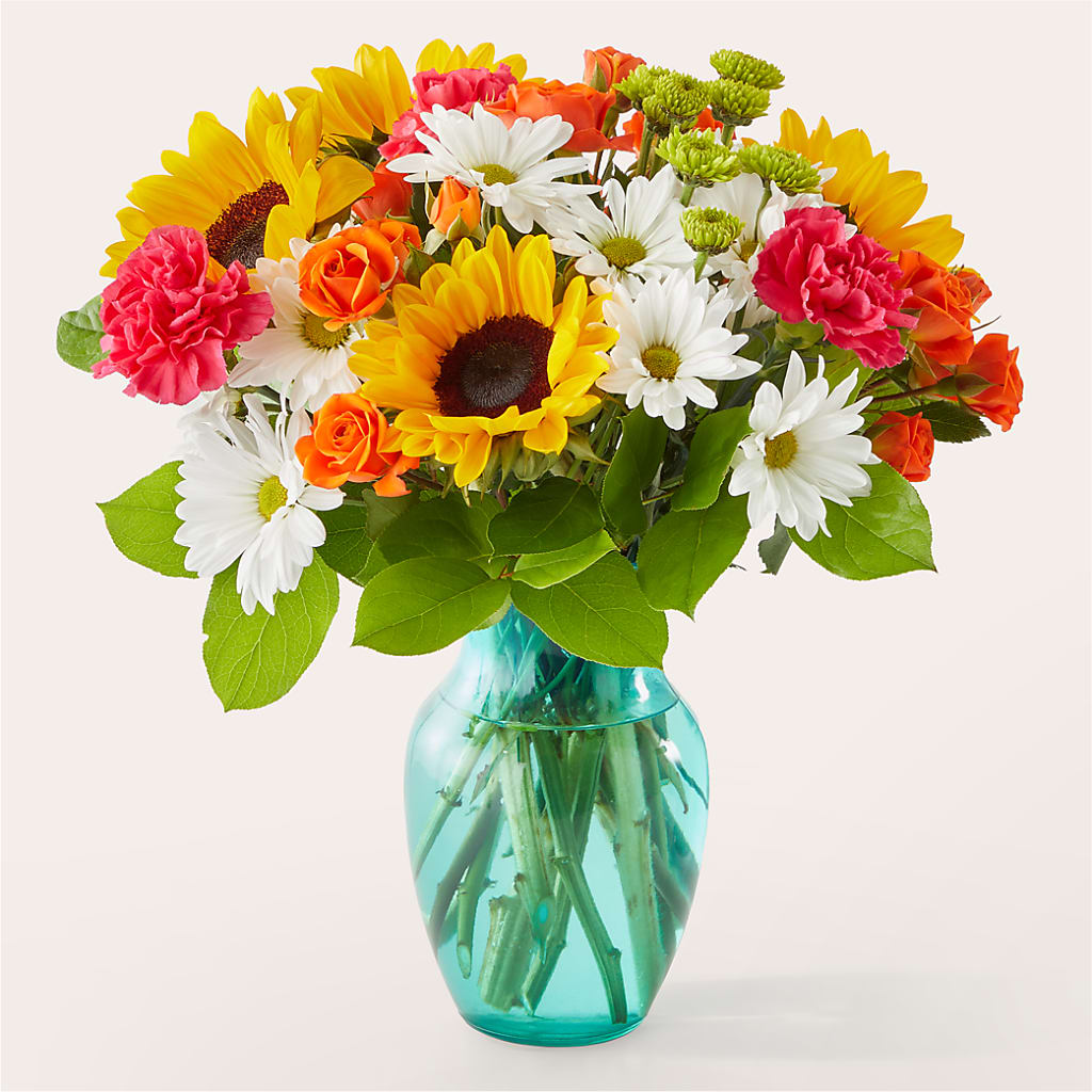 Sun-drenched Blooms Bouquet – Depot Des Fleurs, Montreal PQ