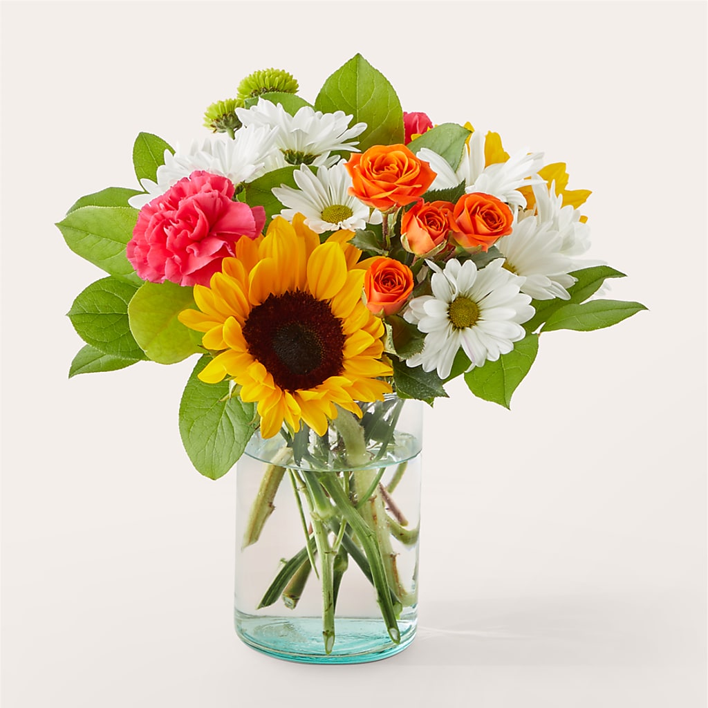 Sun-drenched Blooms Bouquet – Depot Des Fleurs, Montreal PQ