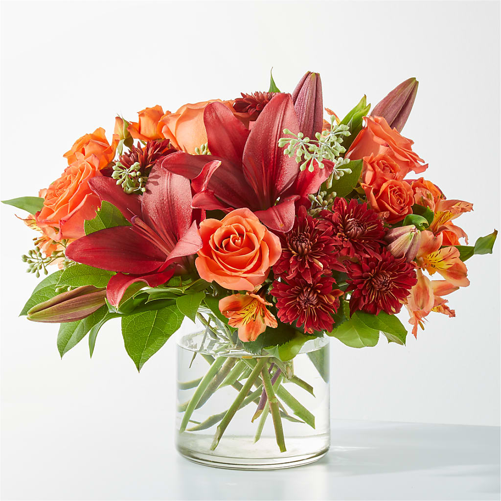 Crimson Leaves Bouquet – Depot Des Fleurs, Montreal PQ