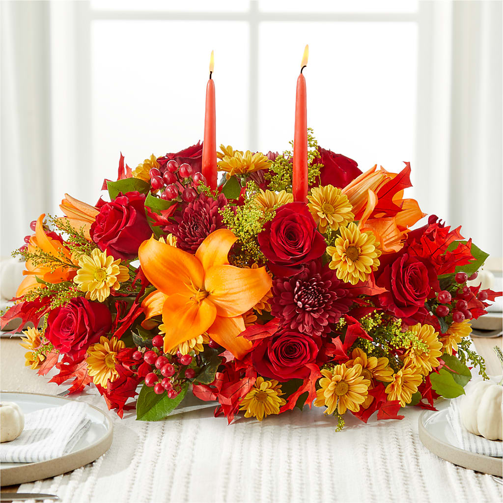 Autumn's Embrace Centerpiece – Depot Des Fleurs, Montreal PQ
