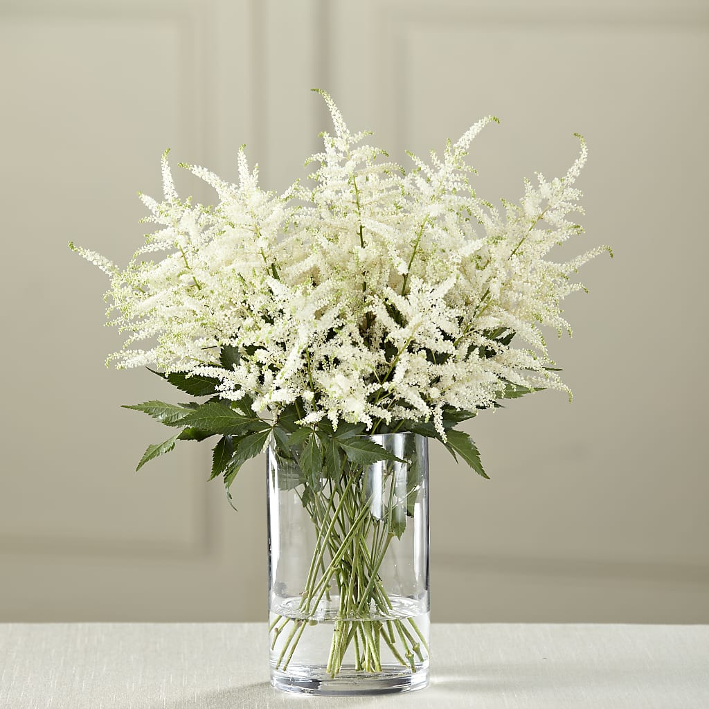 White Astilbe Bouquet – Depot Des Fleurs, Montreal PQ
