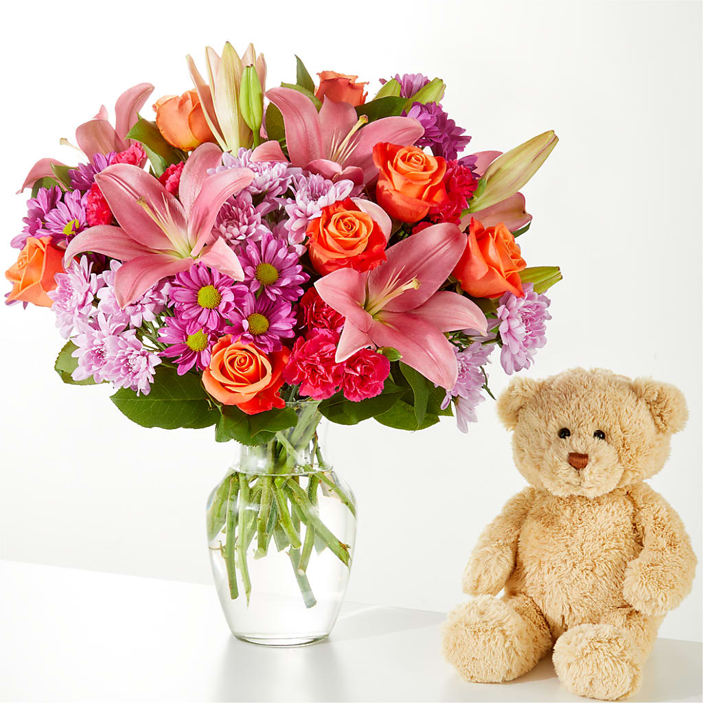 One and Only Bouquet and Bear Bundle –  Depot Des Fleurs, Montreal PQ