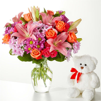 One and Only Bouquet and Bear Bundle –  Depot Des Fleurs, Montreal PQ