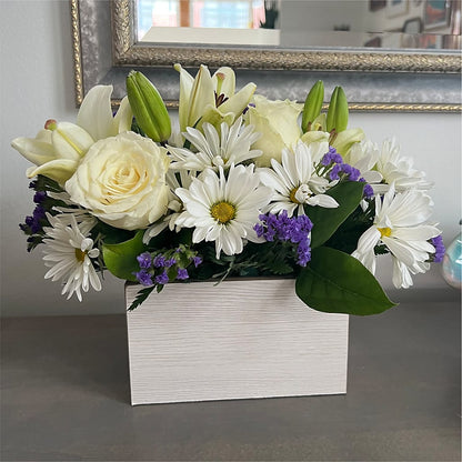 Beyond Blue Box Bouquet –  Depot Des Fleurs, Montreal PQ