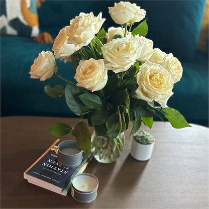 Long Stem Yellow Rose Bouquet –  Depot Des Fleurs, Montreal PQ