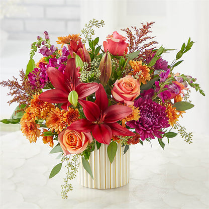 Burgundy Landscape Bouquet –  Depot Des Fleurs, Montreal PQ