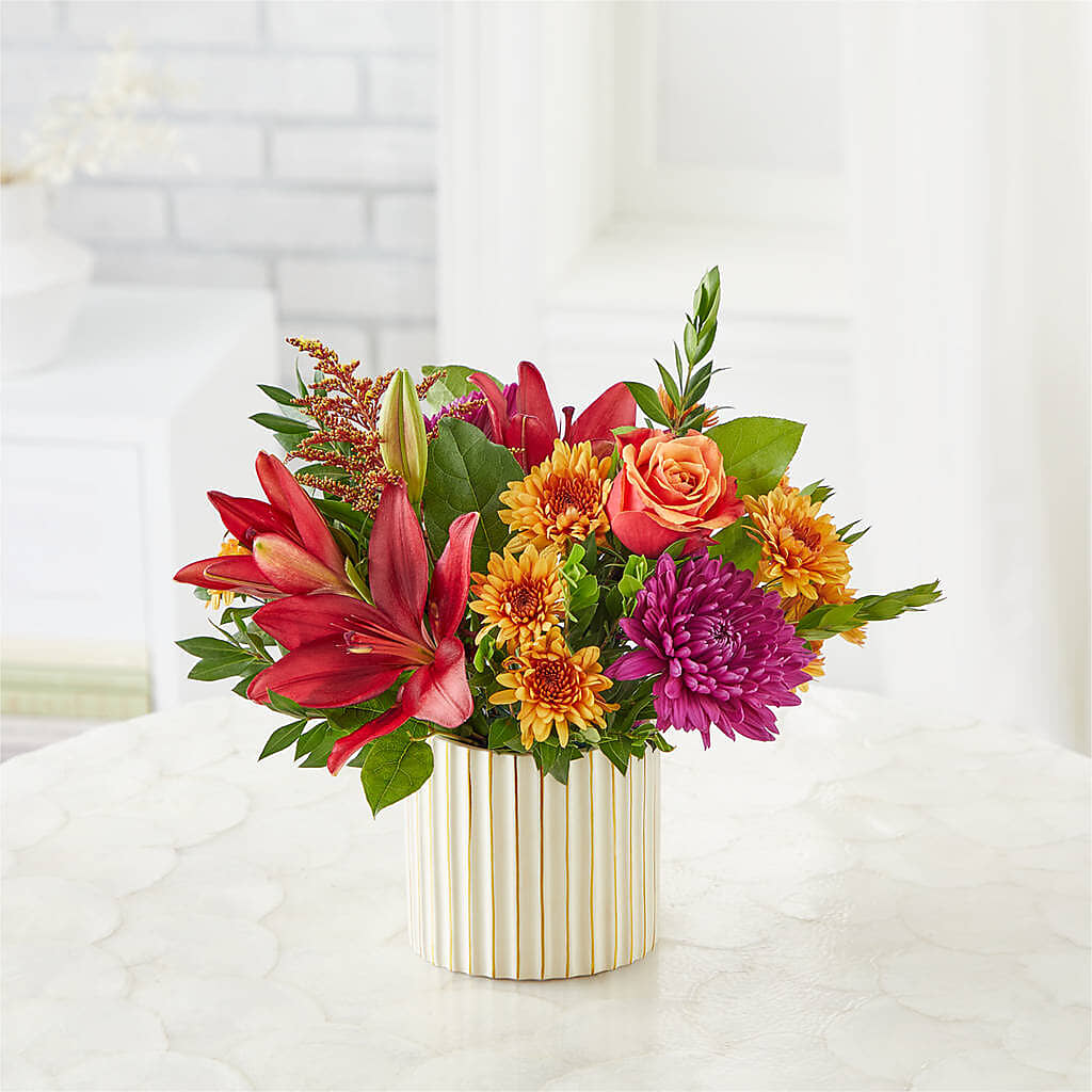 Burgundy Landscape Bouquet –  Depot Des Fleurs, Montreal PQ
