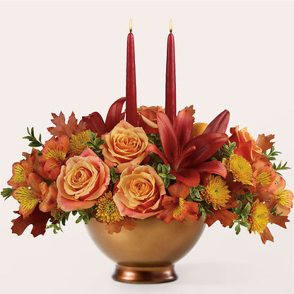 Harvest Table Centerpiece –  Depot Des Fleurs, Montreal PQ