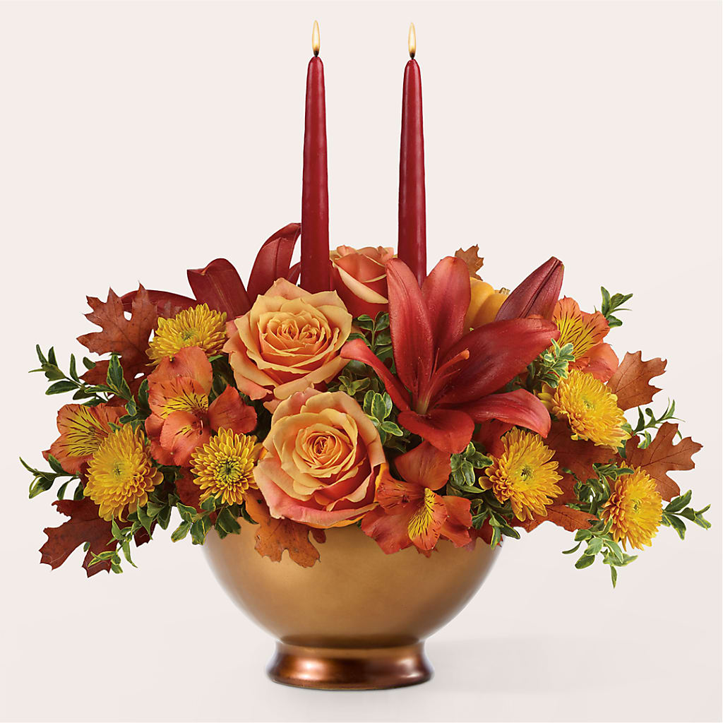 Harvest Table Centerpiece –  Depot Des Fleurs, Montreal PQ