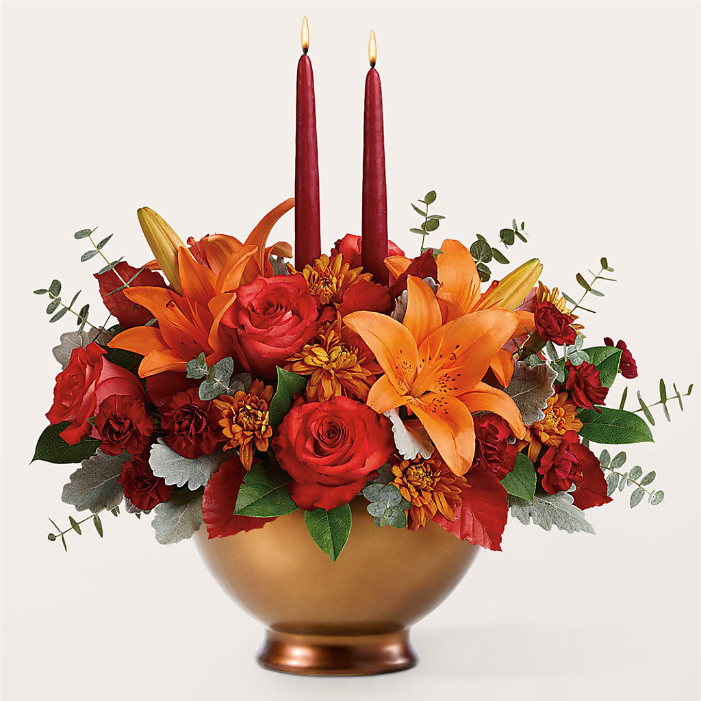 Fruits of Fall Centerpiece –  Depot Des Fleurs, Montreal PQ