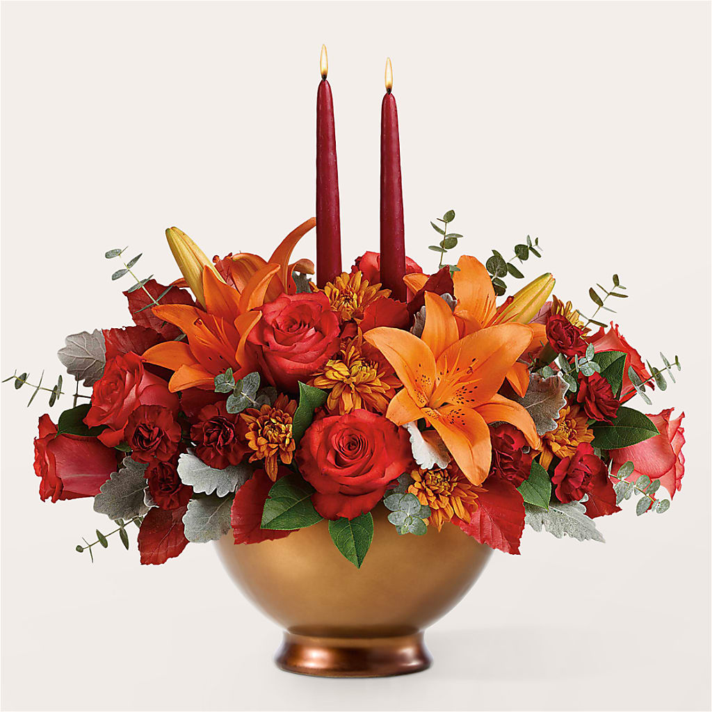 Fruits of Fall Centerpiece –  Depot Des Fleurs, Montreal PQ