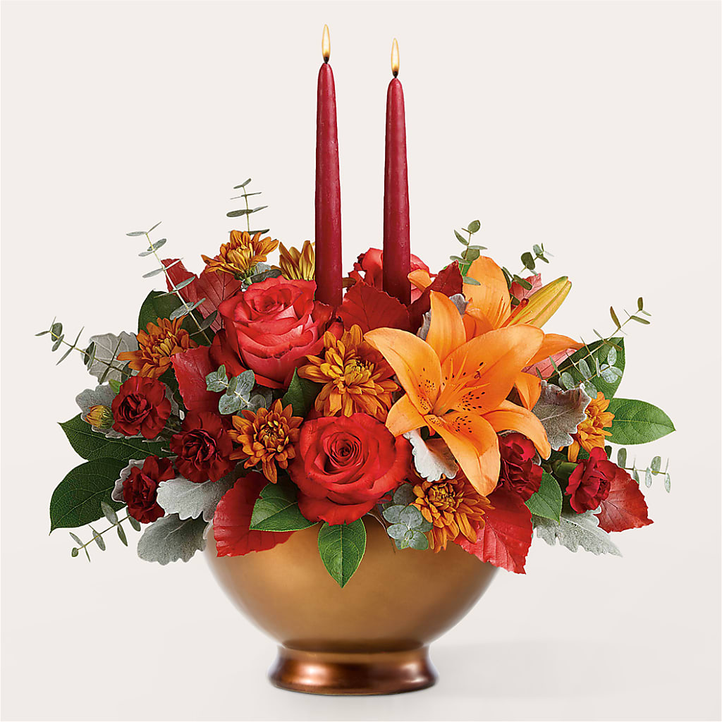 Fruits of Fall Centerpiece –  Depot Des Fleurs, Montreal PQ