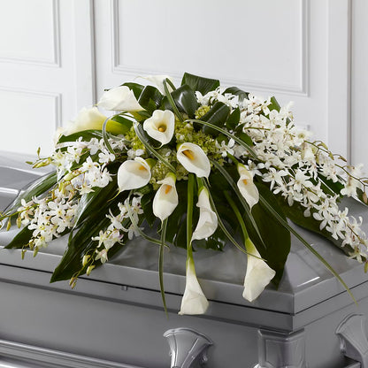 Angel Wings Casket Spray –  Depot Des Fleurs, Montreal PQ