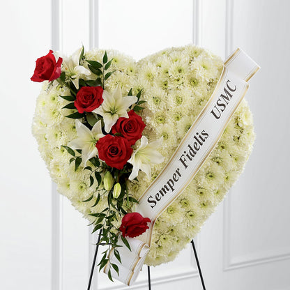 Heartfelt Hero Standing Heart –  Depot Des Fleurs, Montreal PQ