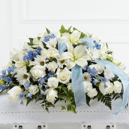 Tender Treasure Casket Spray –  Depot Des Fleurs, Montreal PQ