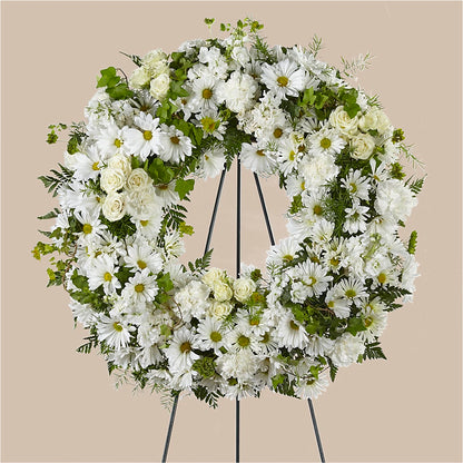 Faithful Wishes Wreath –  Depot Des Fleurs, Montreal PQ