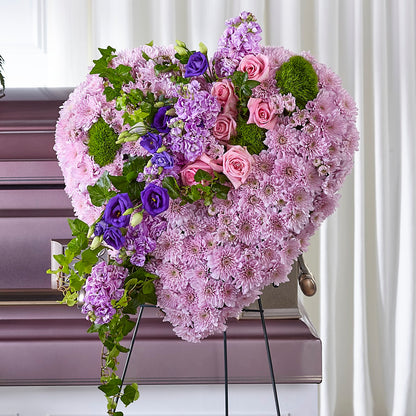 Treasured Love Standing Heart –  Depot Des Fleurs, Montreal PQ