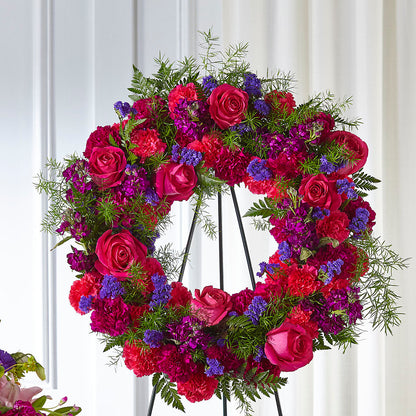 Calming Colors Wreath –  Depot Des Fleurs, Montreal PQ