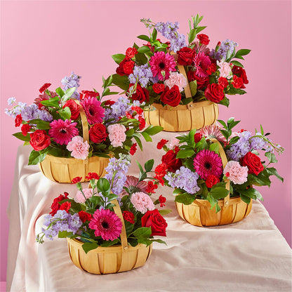 Pink Picnic Basket –  Depot Des Fleurs, Montreal PQ