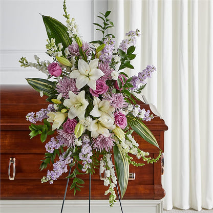 Grateful Hearts Standing Spray –  Depot Des Fleurs, Montreal PQ